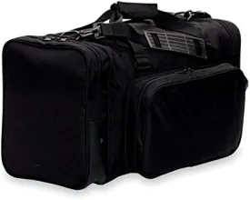 27" Blank Sports Duffle Bag Gym Bag Travel Duffel With Adjustable Strap and Removal Front Compartment (Black)