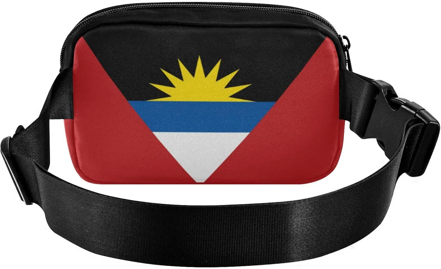 Antigua and Barbuda Flag Fanny Pack for Men Women,Crossbody Waist Bag Pack with Adjustable Strap Mini Belt Bag for Running Cycling