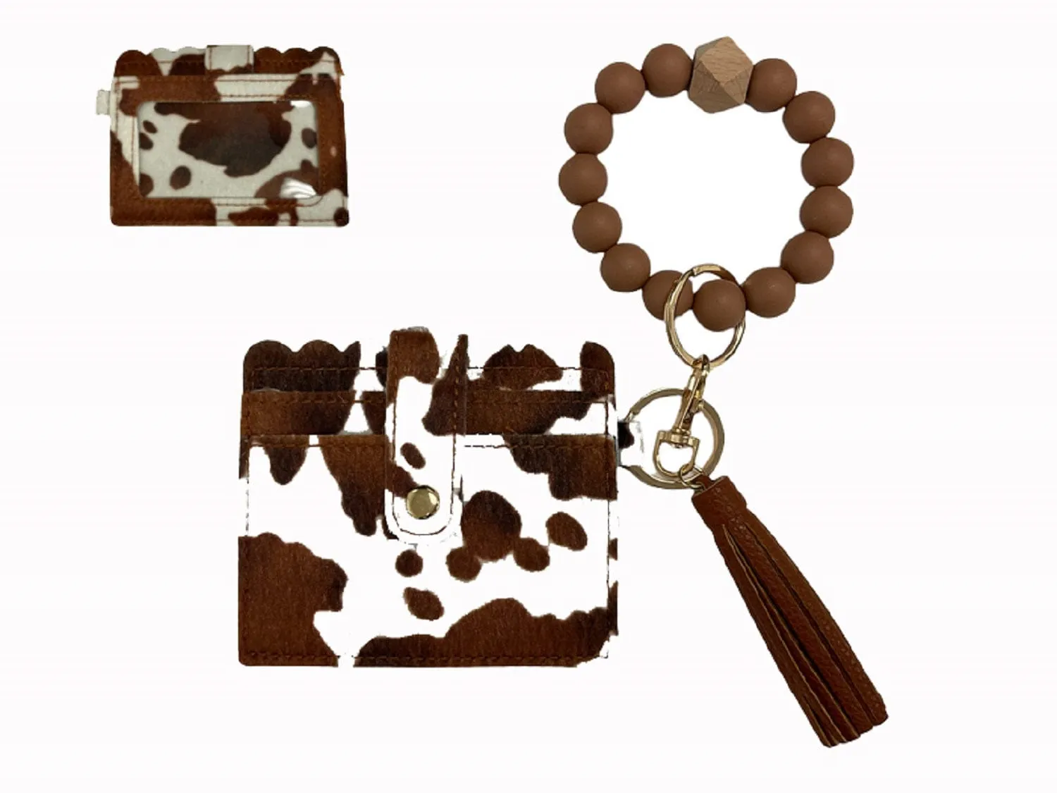 BB139X156 Silicone Beaded Stretch Bracelet Wristlet ID Holder