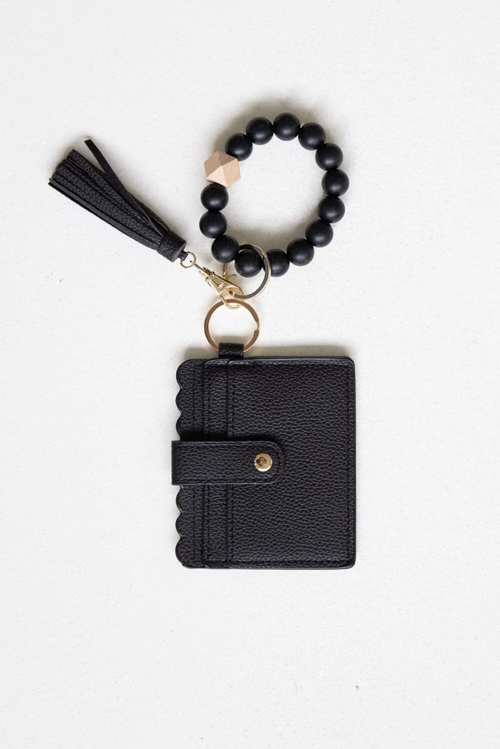 BB139X156 Silicone Beaded Stretch Bracelet Wristlet ID Holder