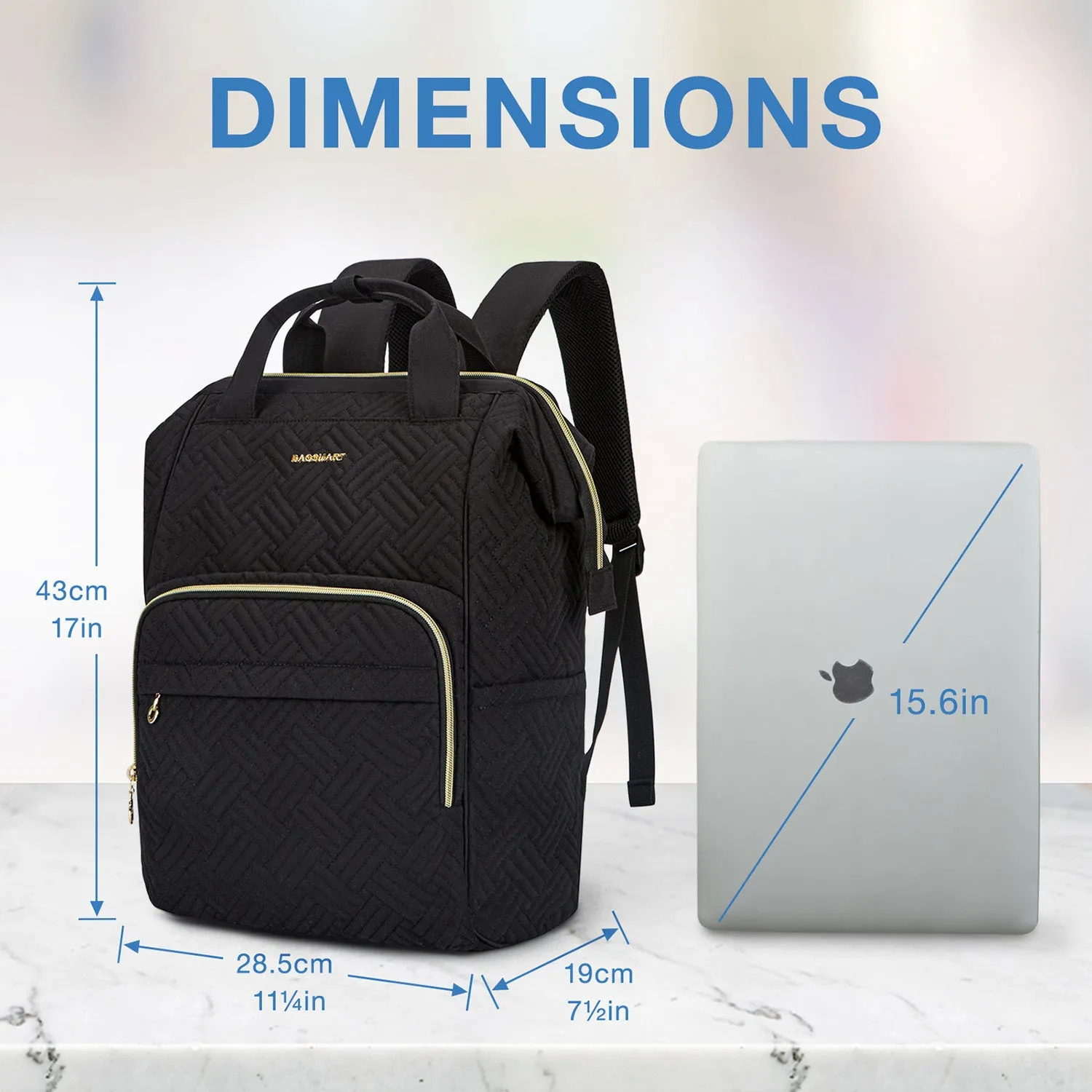 Bonchemin 15.6 Inch Backpack for Women