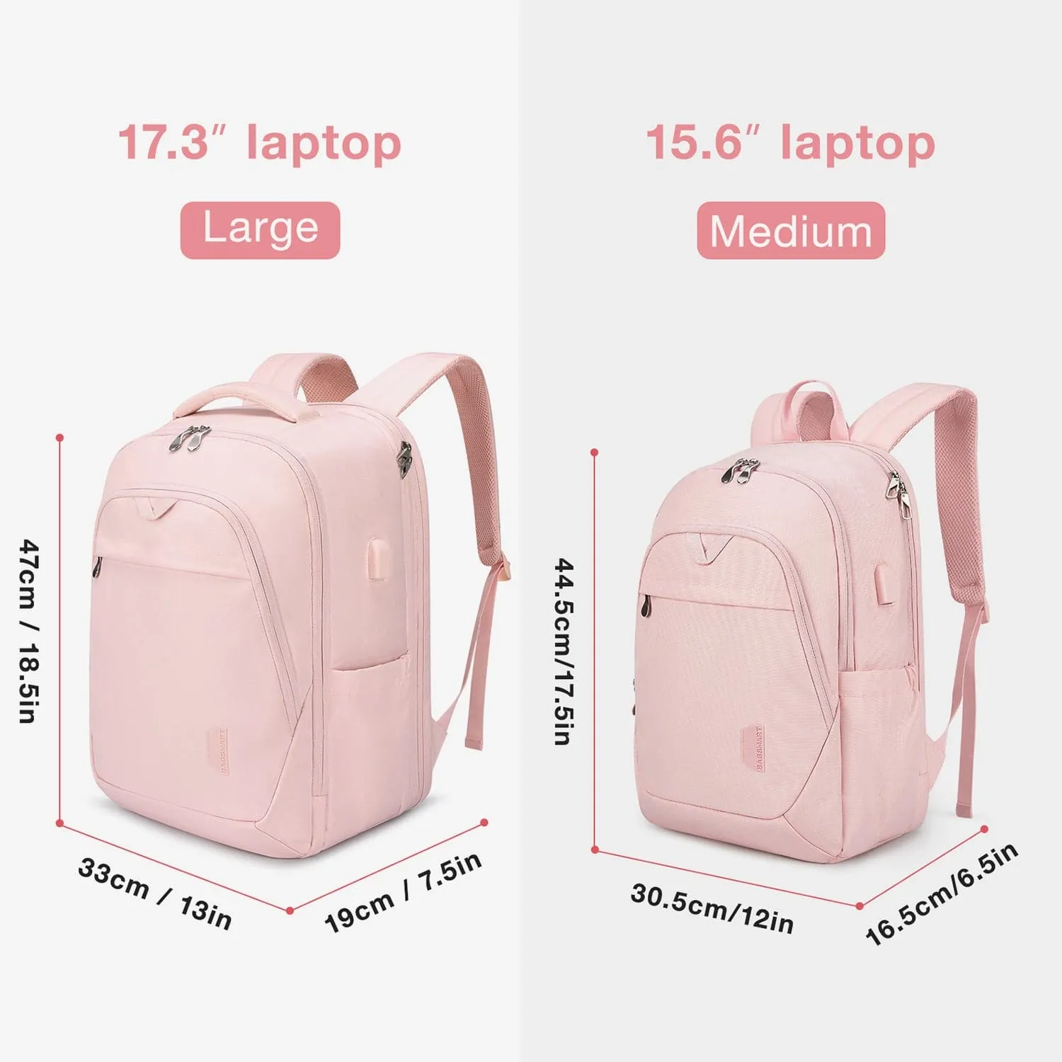 Bonchemin 15.6 inch Laptop Backpacks with USB Charging Port