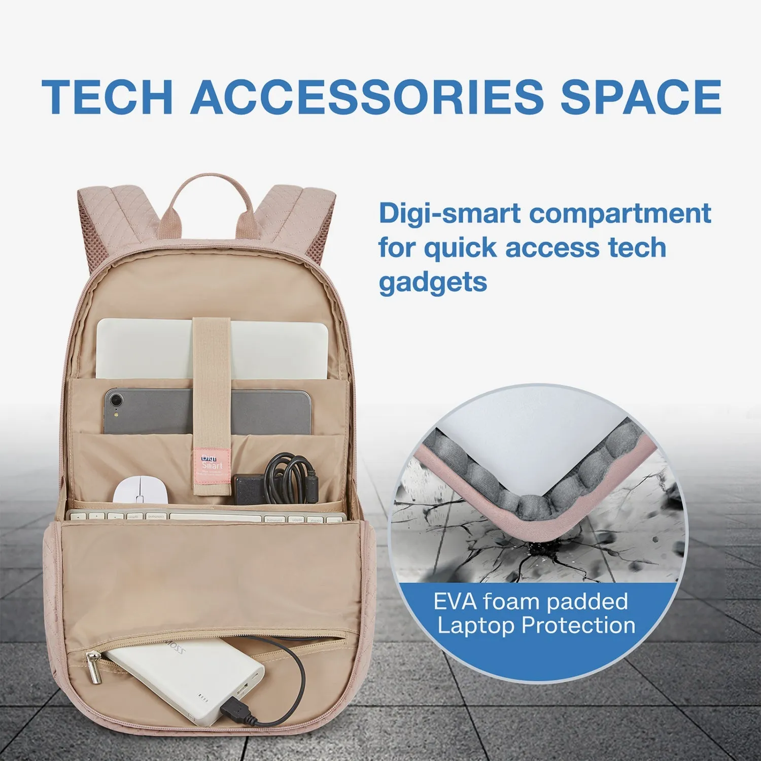 Bonchemin 15.6 inch Laptop Backpacks with USB Charging Port