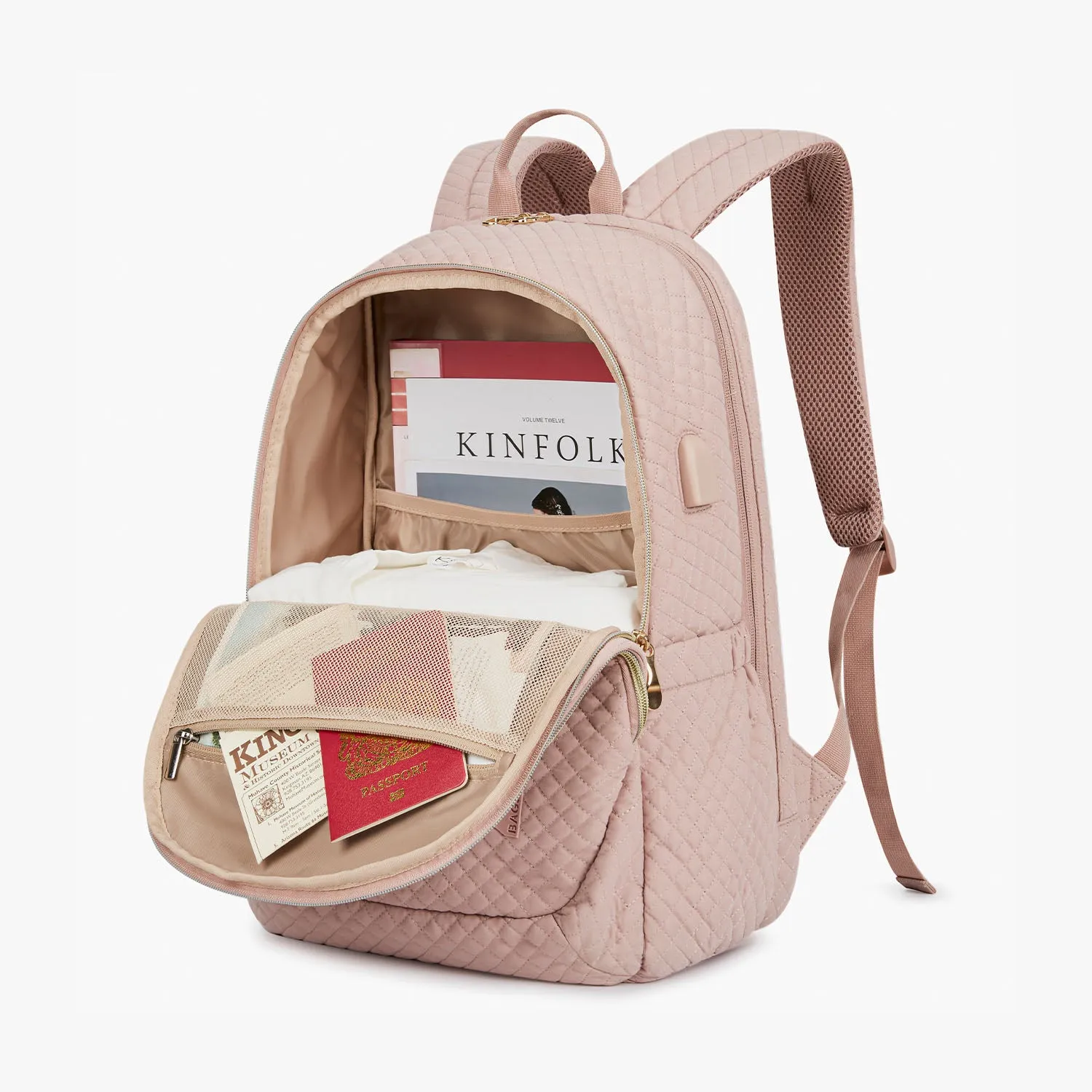 Bonchemin 15.6 inch Laptop Backpacks with USB Charging Port