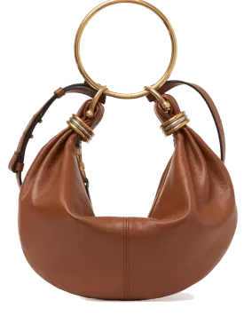 CHLOE SMALL HOBO BRACELET BAG CLAY BROWN