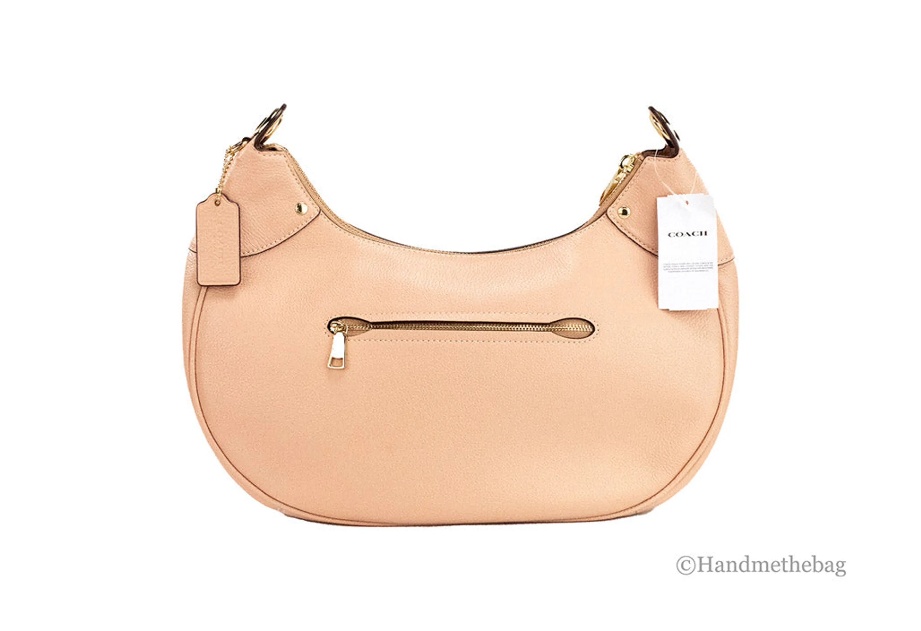Coach Mara Shell Pink Leather Convertible Hobo Shoulder Crossbody