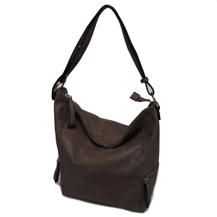 CP1019 Monogrammable Soft Leather Large Hobo Tote