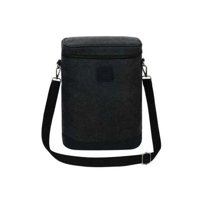 Escape Classic Canvas Wine Cooler Bag | Black