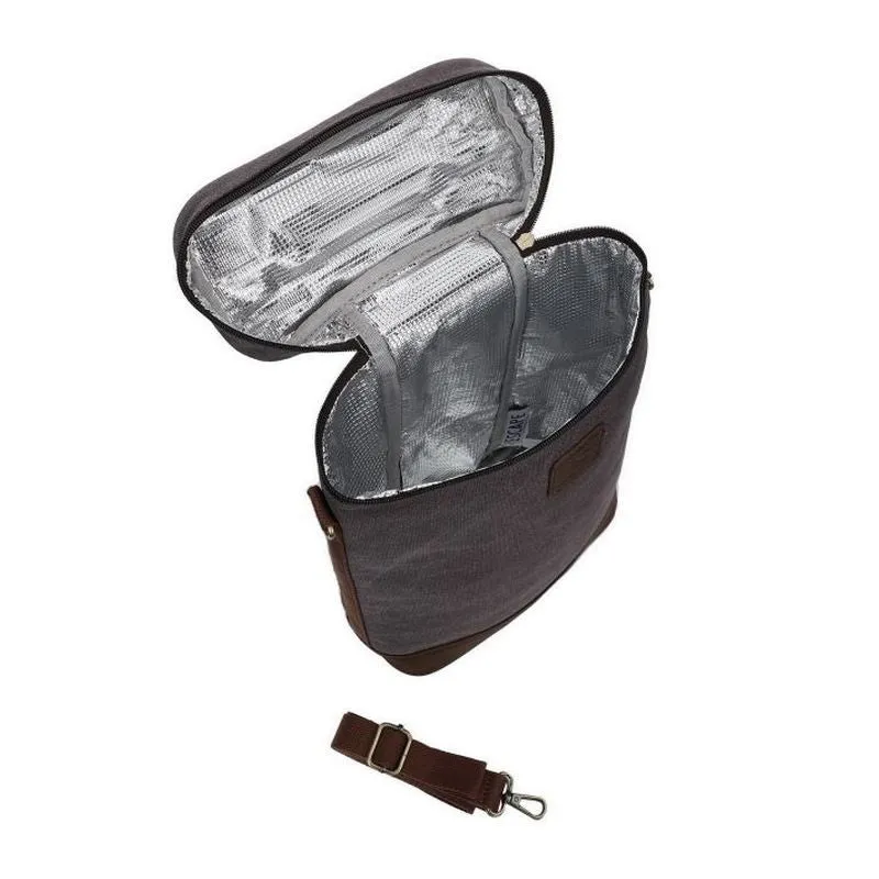 Escape Classic Canvas Wine Cooler Bag | Dark Grey