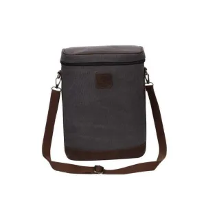 Escape Classic Canvas Wine Cooler Bag | Dark Grey