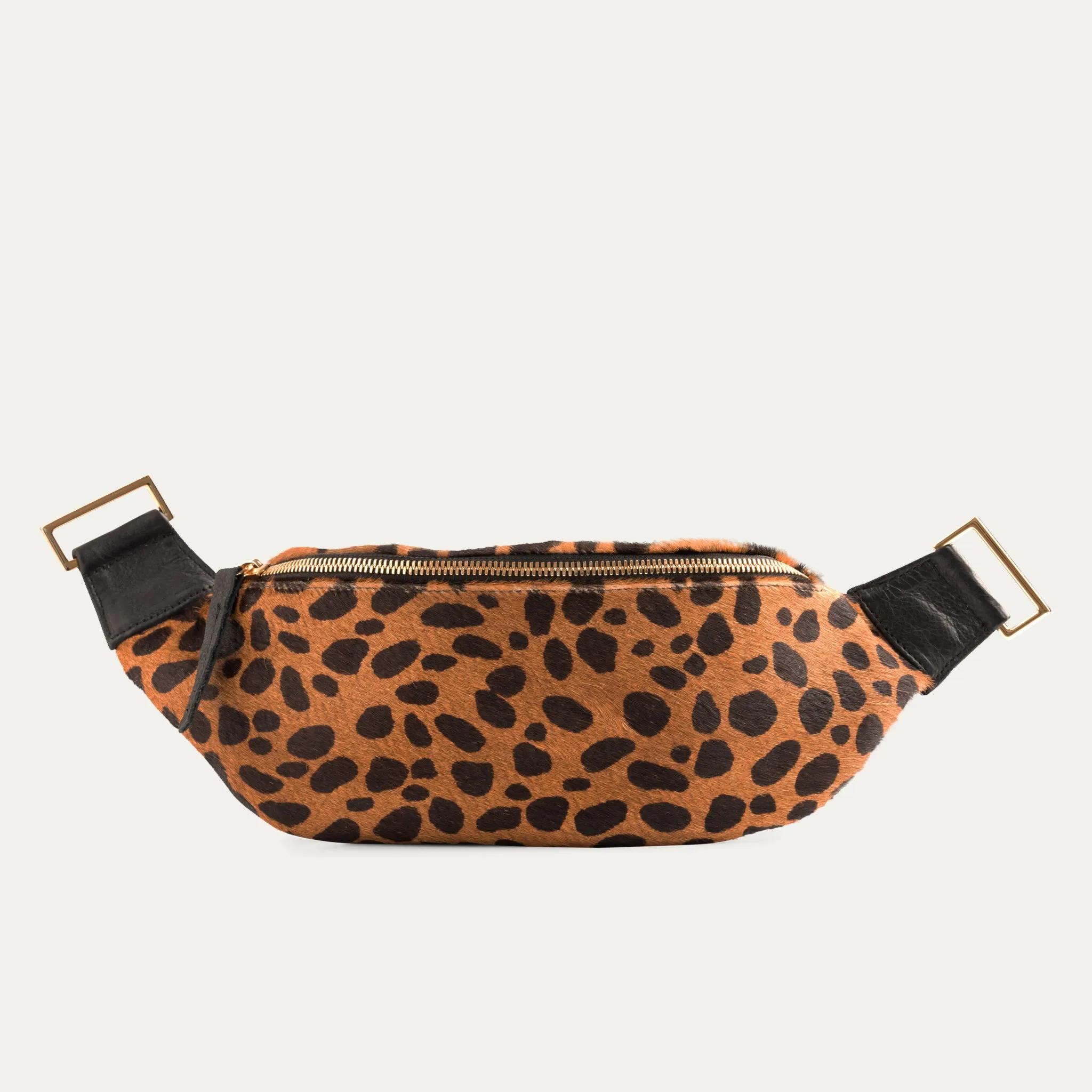 Fanny Pack   Crossbody Bag |  Black   Brown Cheetah