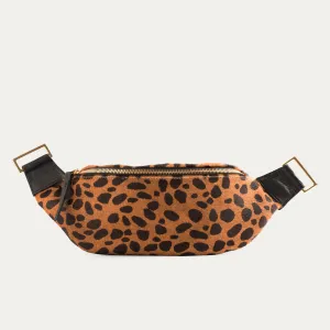 Fanny Pack   Crossbody Bag |  Black   Brown Cheetah