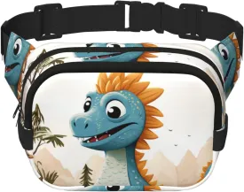 Fanny Pack For Women Men Waterproof Adjustable Belt Bags Waist Pack Fashion Crossbody Bags Cartoon Dinosaur Kids Bum Bag For Running Workout Hiking Traveling