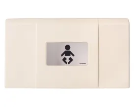 Foundations 200-EH Series with Stainless Front, Baby Diaper Changing Station with Backer Plate
