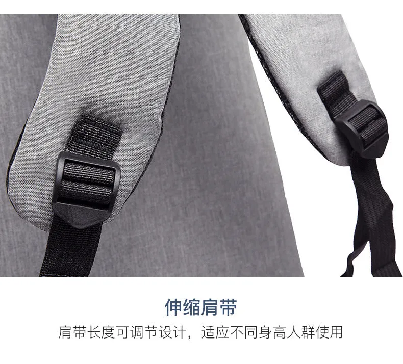 Grey Sport Durable Bag with Nylon Material Backpack