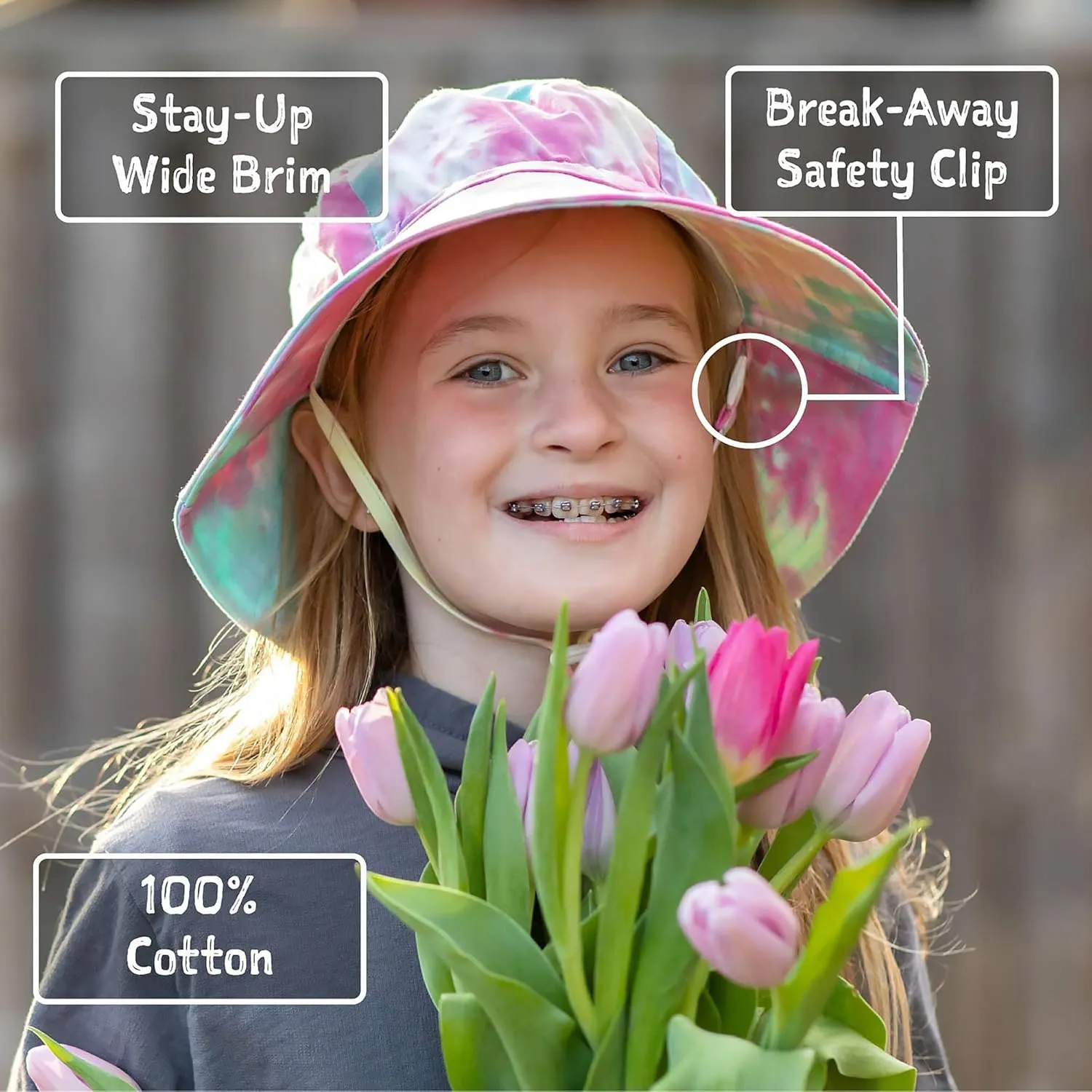 JAN & JUL Grow-with-Me Cotton Bucket Sun-Hat for Baby and Kids