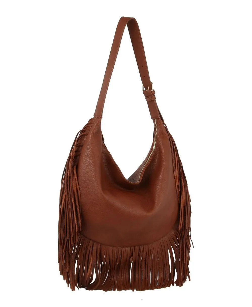 JY0391 Fringe Western Hobo Bag