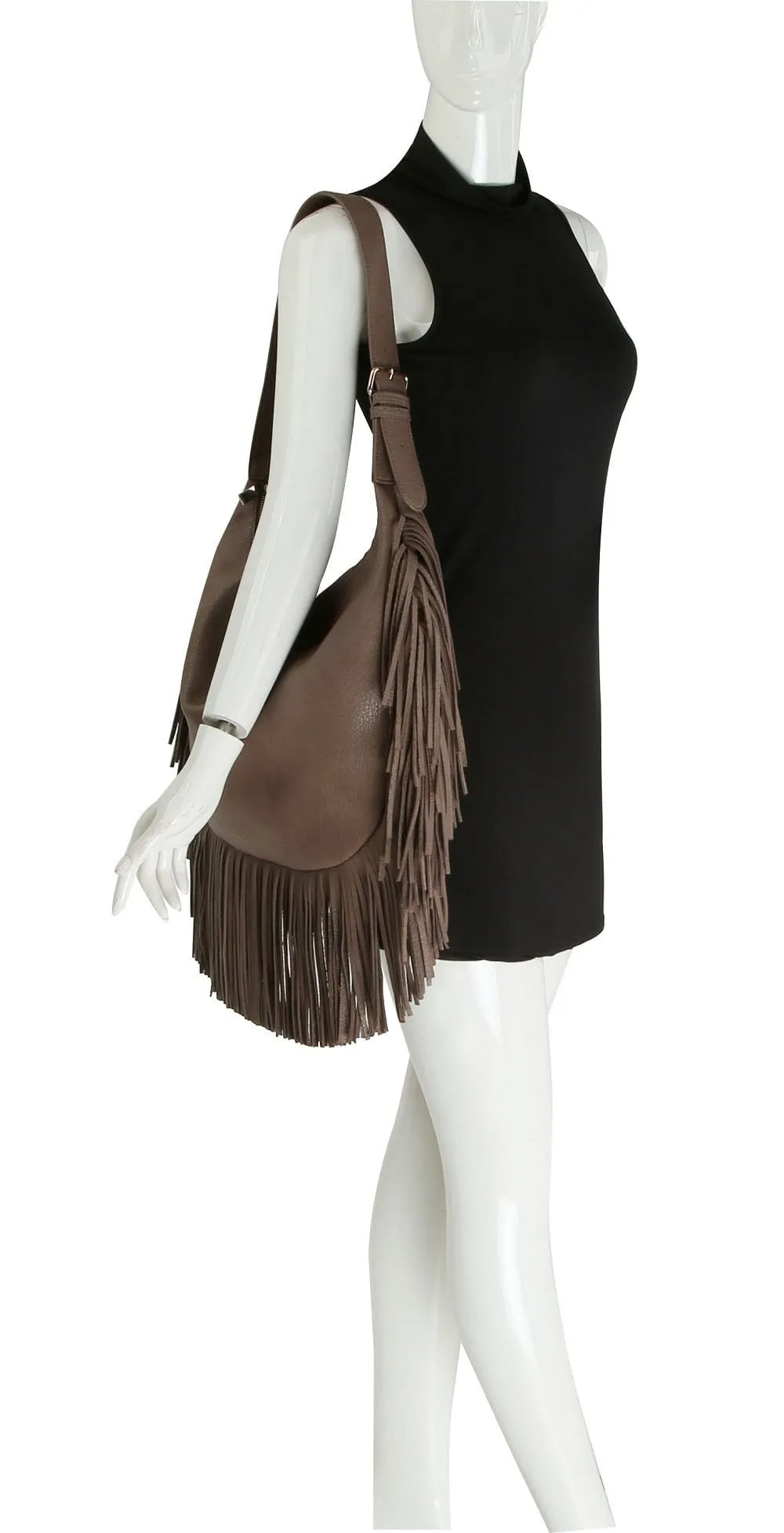 JY0391 Fringe Western Hobo Bag