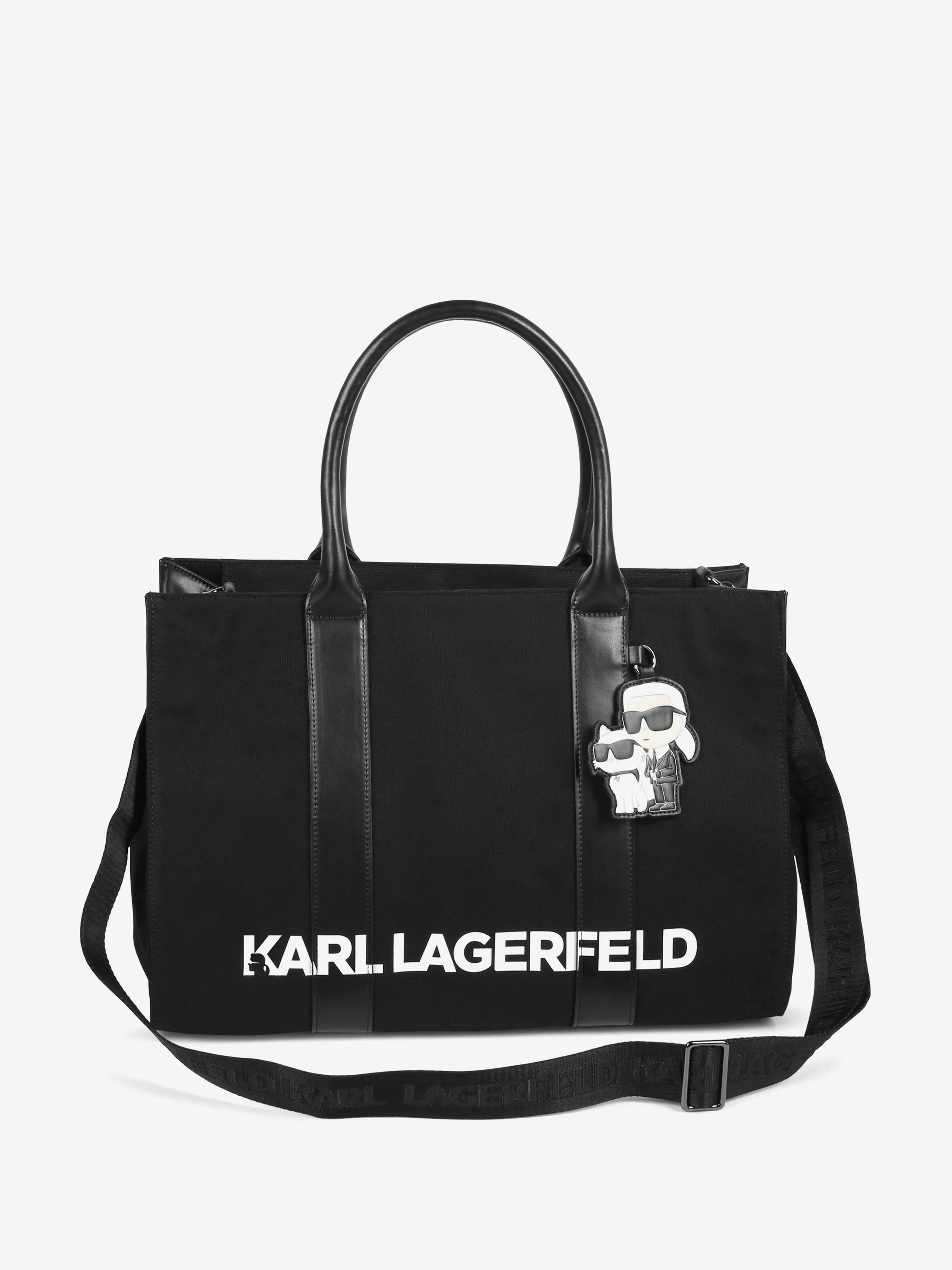 Karl Lagerfeld Baby Logo Changing Bag in Black (42cm)
