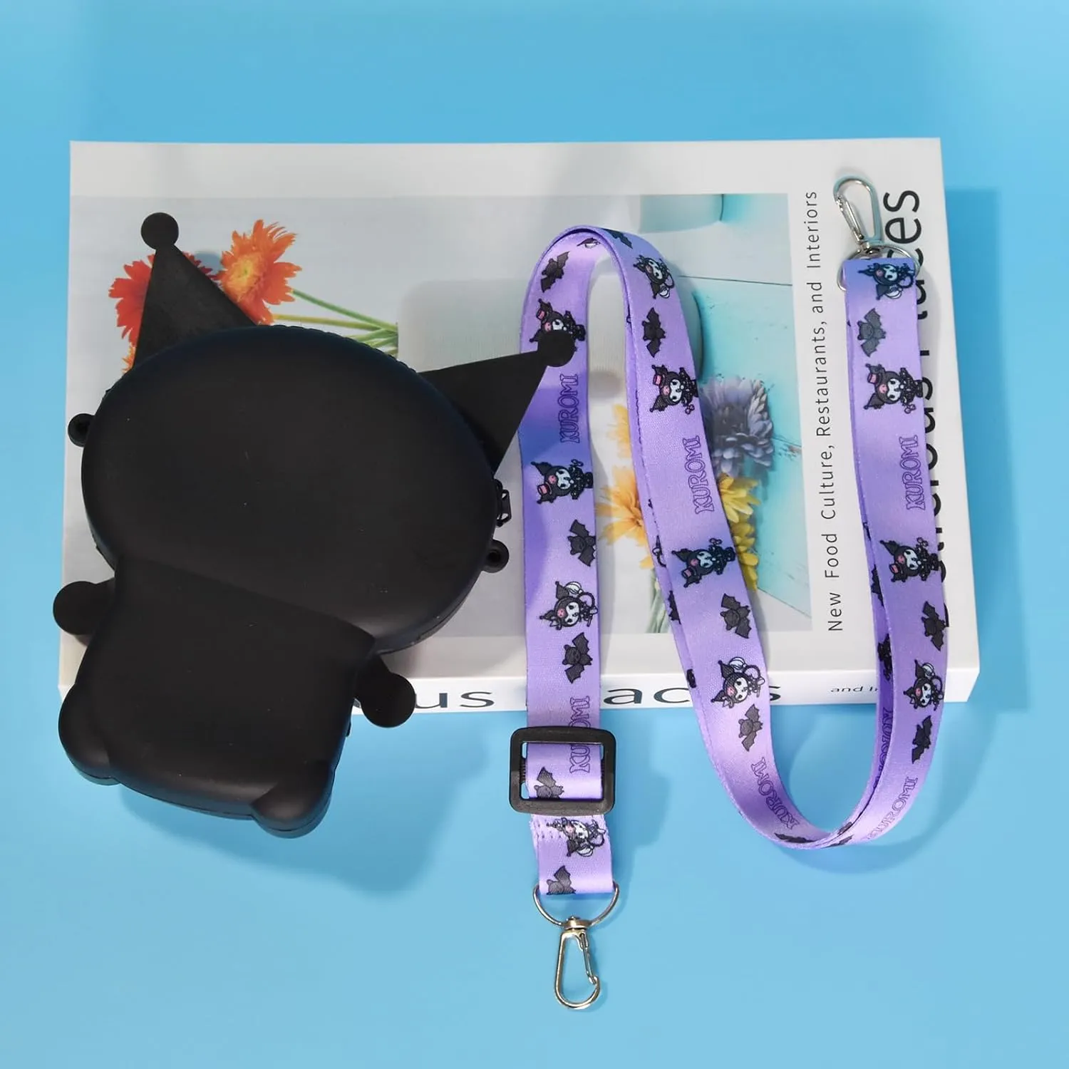 Kitty Crossbody Bag with Adjustable Shoulder Strap, Handbag with Zipper Cute Mini Anime Kitty Coin Wallet Purse