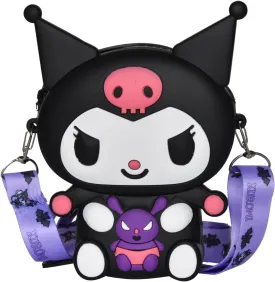 Kitty Crossbody Bag with Adjustable Shoulder Strap, Handbag with Zipper Cute Mini Anime Kitty Coin Wallet Purse