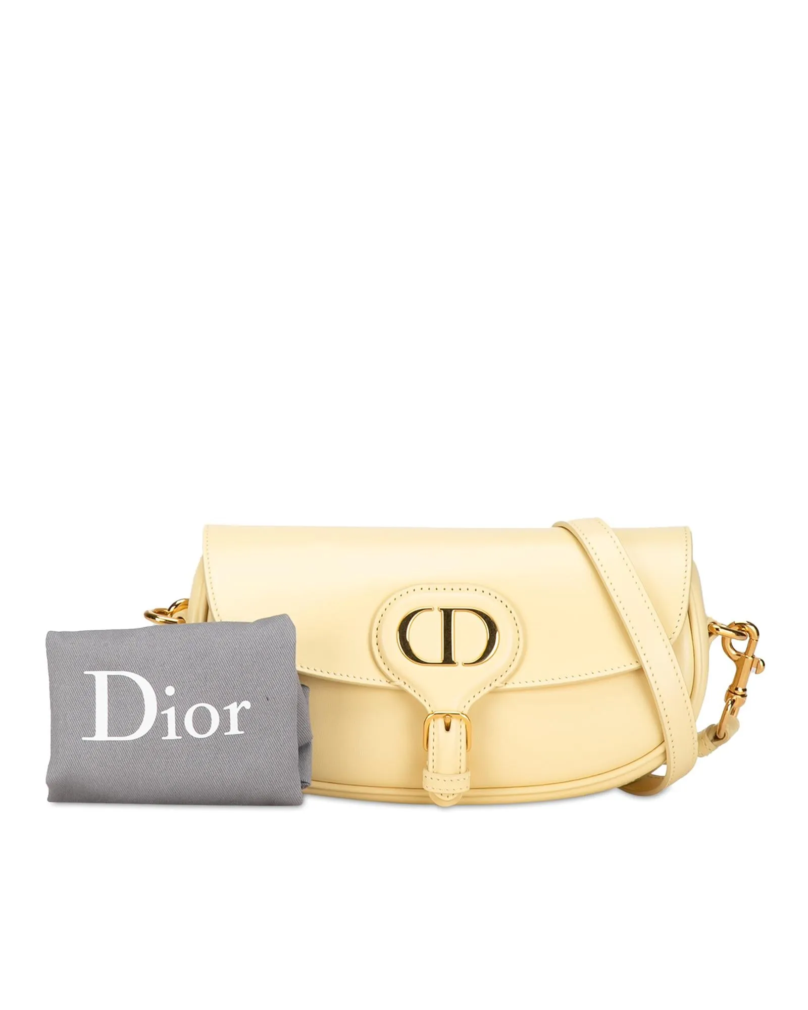 Leather Crossbody Bag with Buckle Closure
