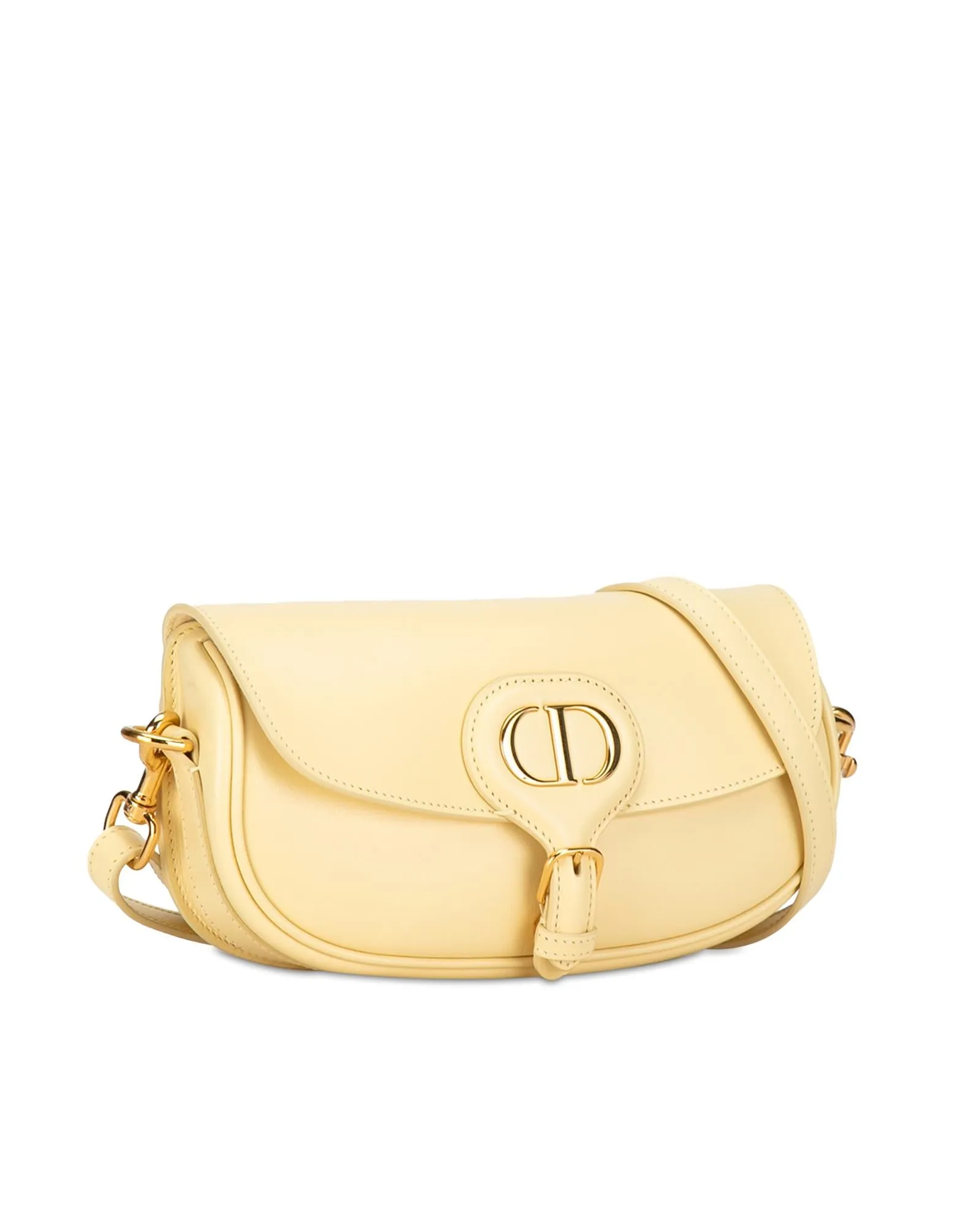 Leather Crossbody Bag with Buckle Closure