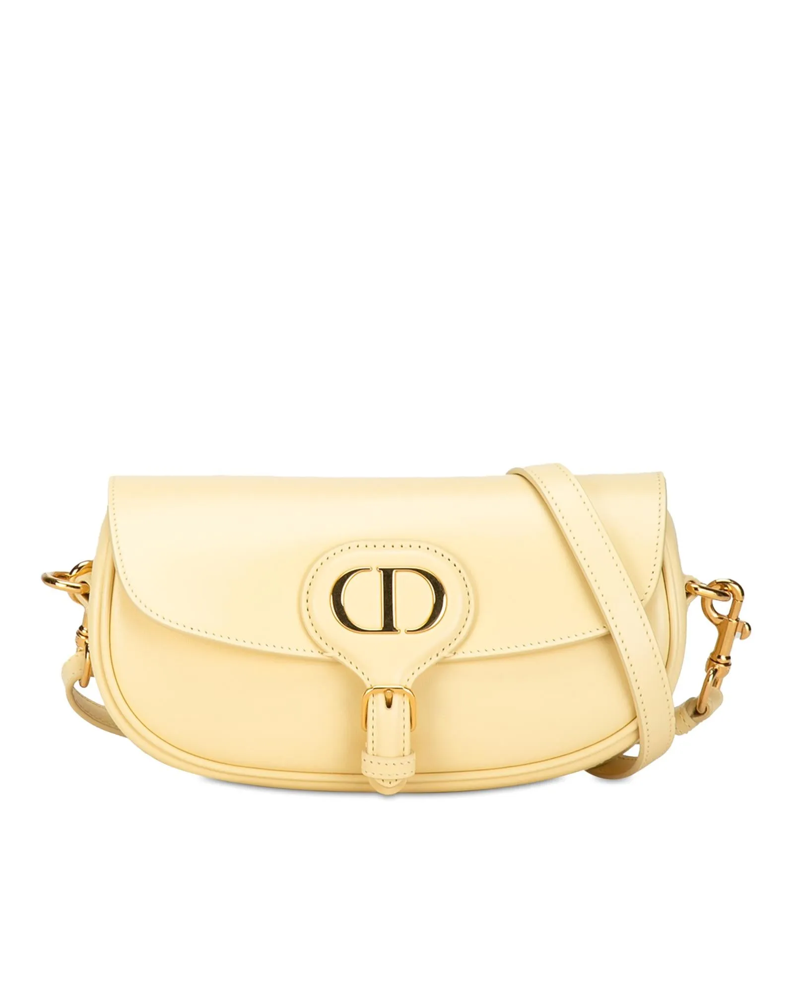 Leather Crossbody Bag with Buckle Closure