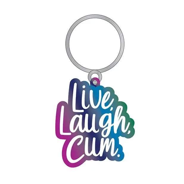 Live Laugh Cum Keychain