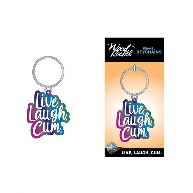 Live Laugh Cum Keychain