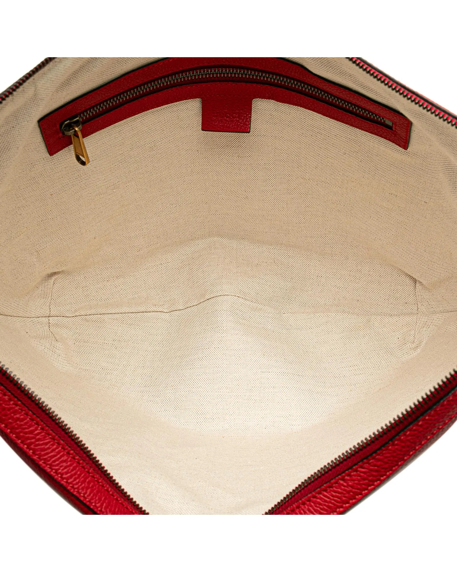 Logo Half Moon Hobo Bag with Leather Strap and Interior Zip Pocket
