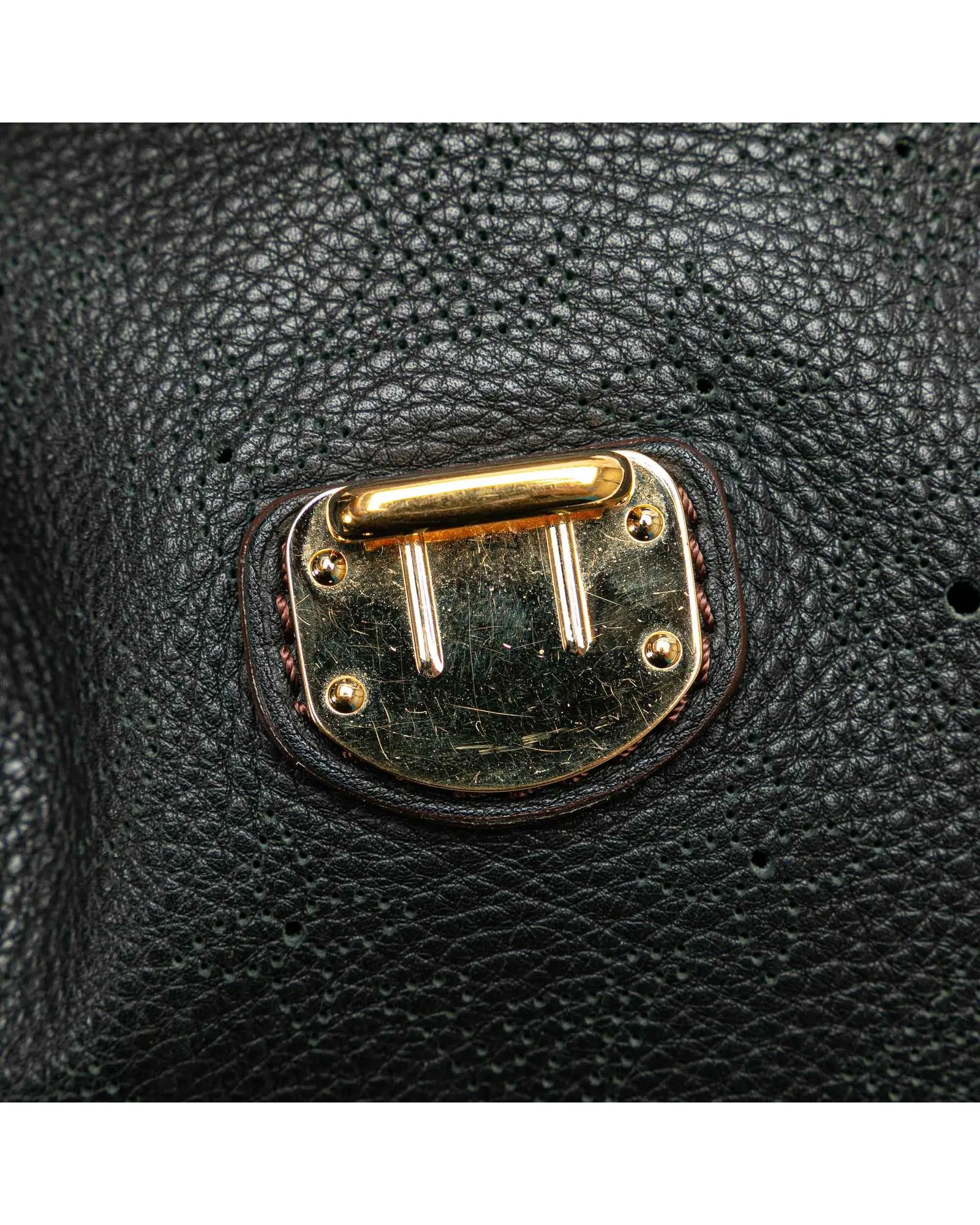 Louis Vuitton Beverly MM Black Leather Hobo Bag