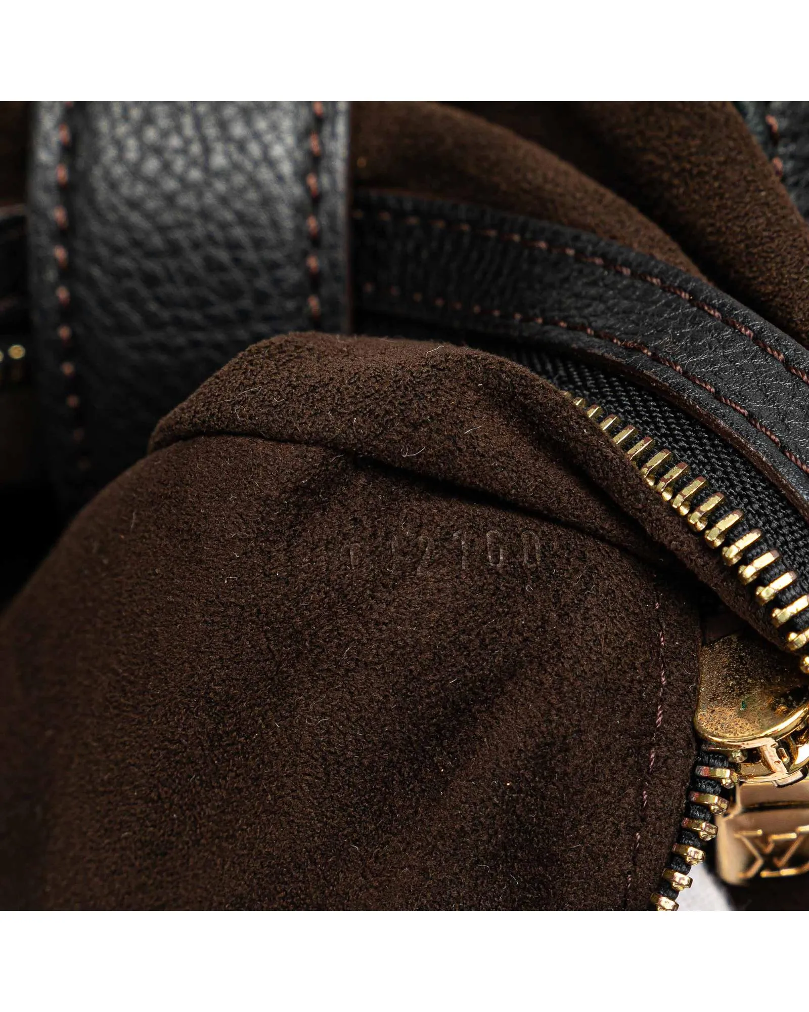 Louis Vuitton Beverly MM Black Leather Hobo Bag