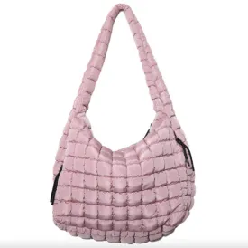 Mauve Oversized Hobo Tote