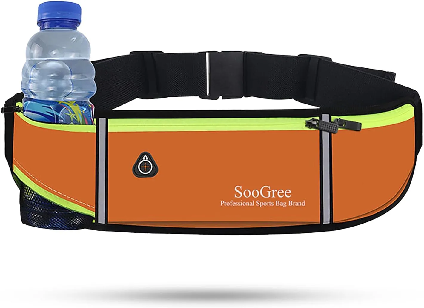 Men Women Running Belts,Slim Sport Belts,Waterproof Running Fanny Pack,Waterproof Running Waist Packs with Reflective Strip,Runner Belt for Running Walking Cycling Camping Gym (Orange)