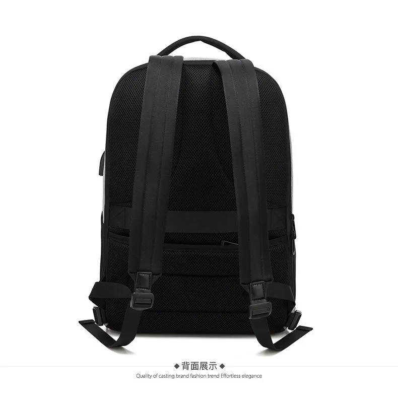 Men's outdoor business waterproof and wear-resistant computer backpack