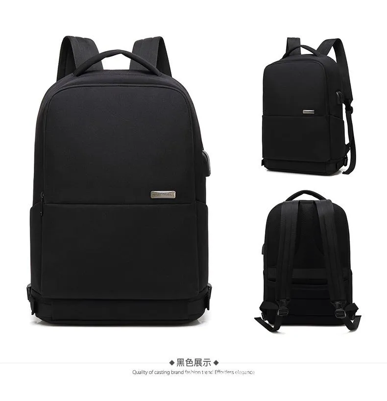 Men's outdoor business waterproof and wear-resistant computer backpack
