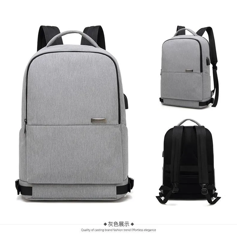 Men's outdoor business waterproof and wear-resistant computer backpack