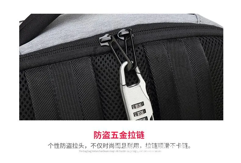 Men's outdoor business waterproof and wear-resistant computer backpack