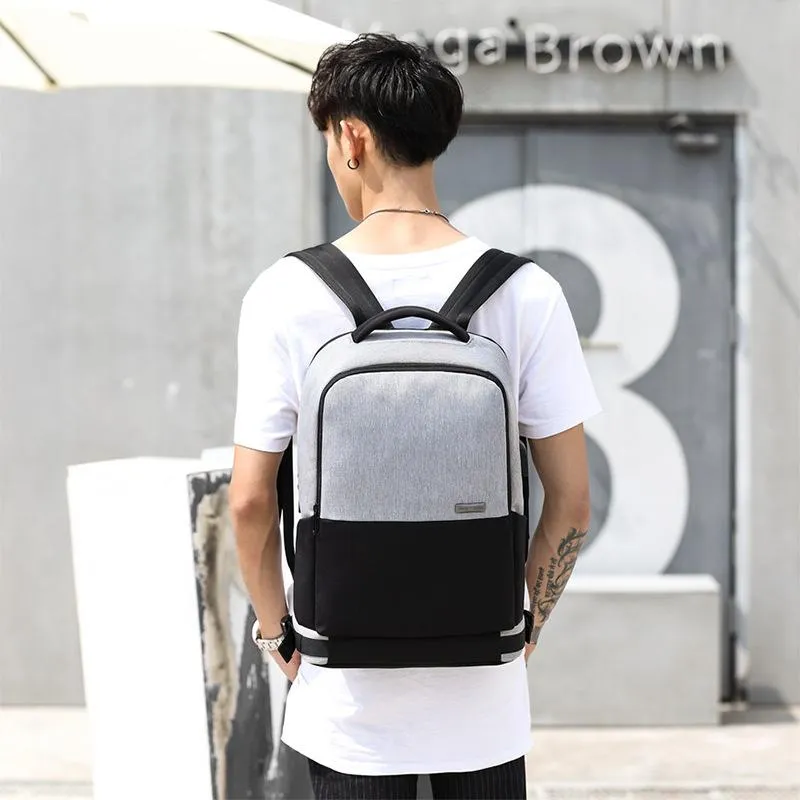 Men's outdoor business waterproof and wear-resistant computer backpack