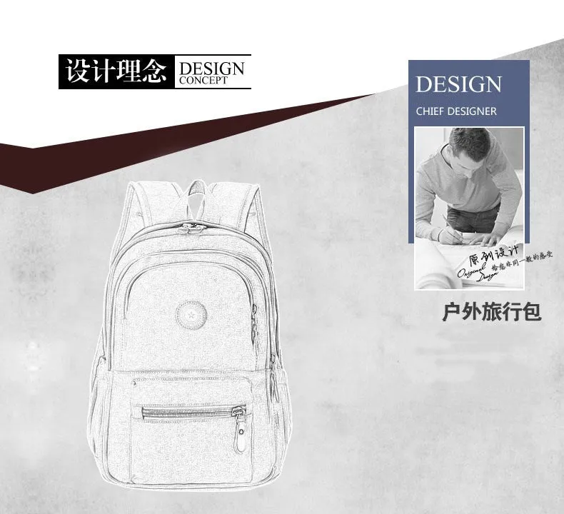 Men's outdoor leisure computer backpack