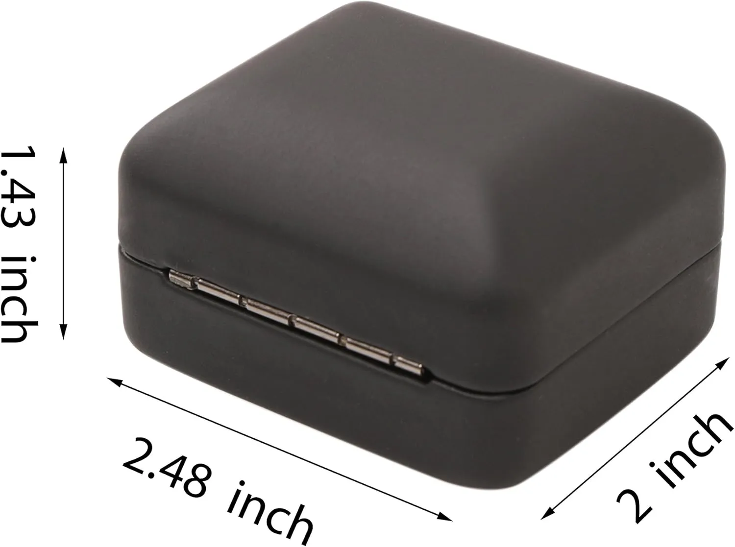 Mini size Metal glossy with LED Jewelry Gift Box - Easy to fit into your pocket or handbag