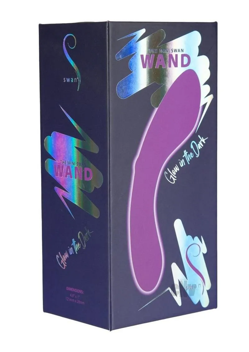 Mini Swan Wand Gitd Purple