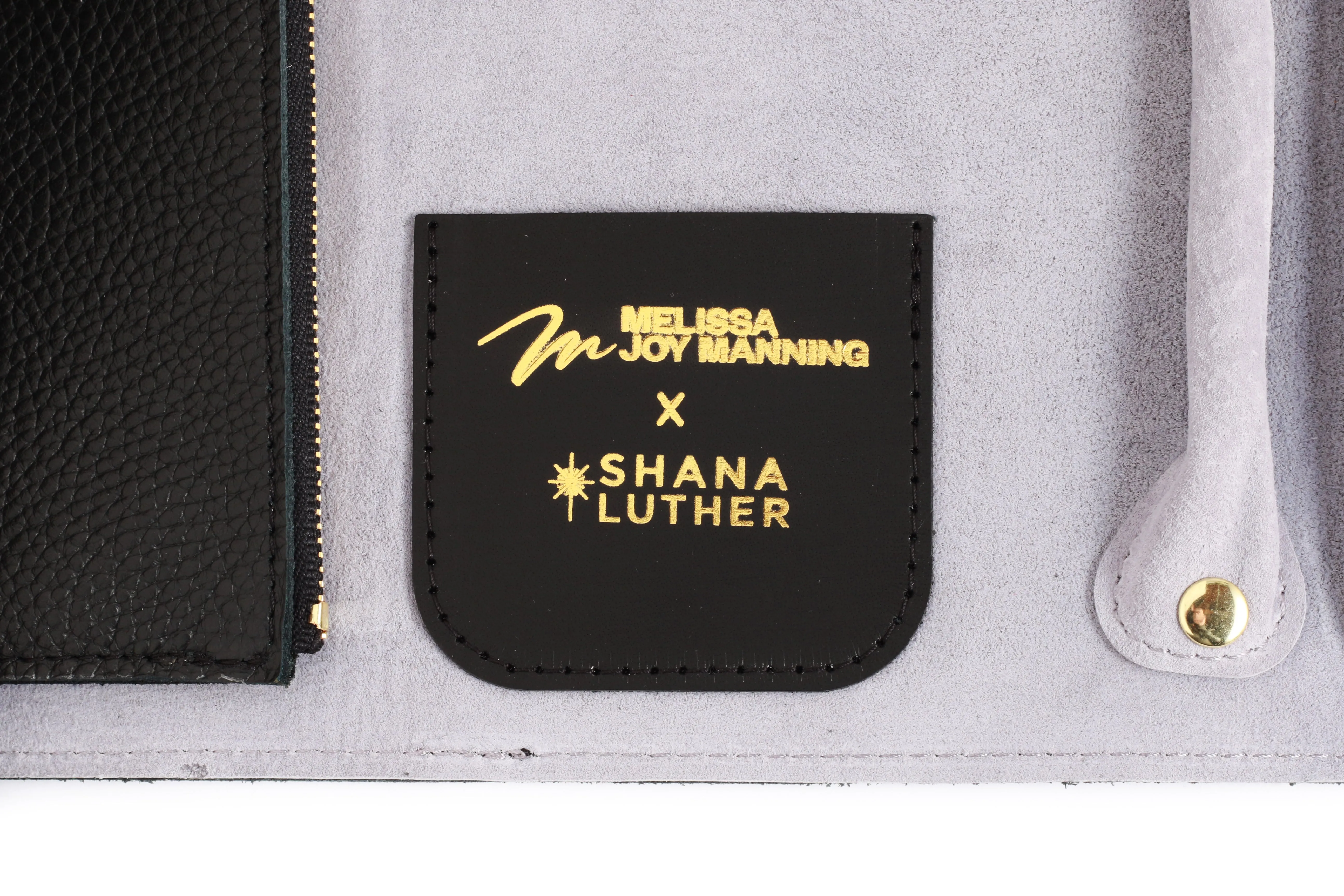 MJM x Shana Luther Black Leather Jewelry Wrap