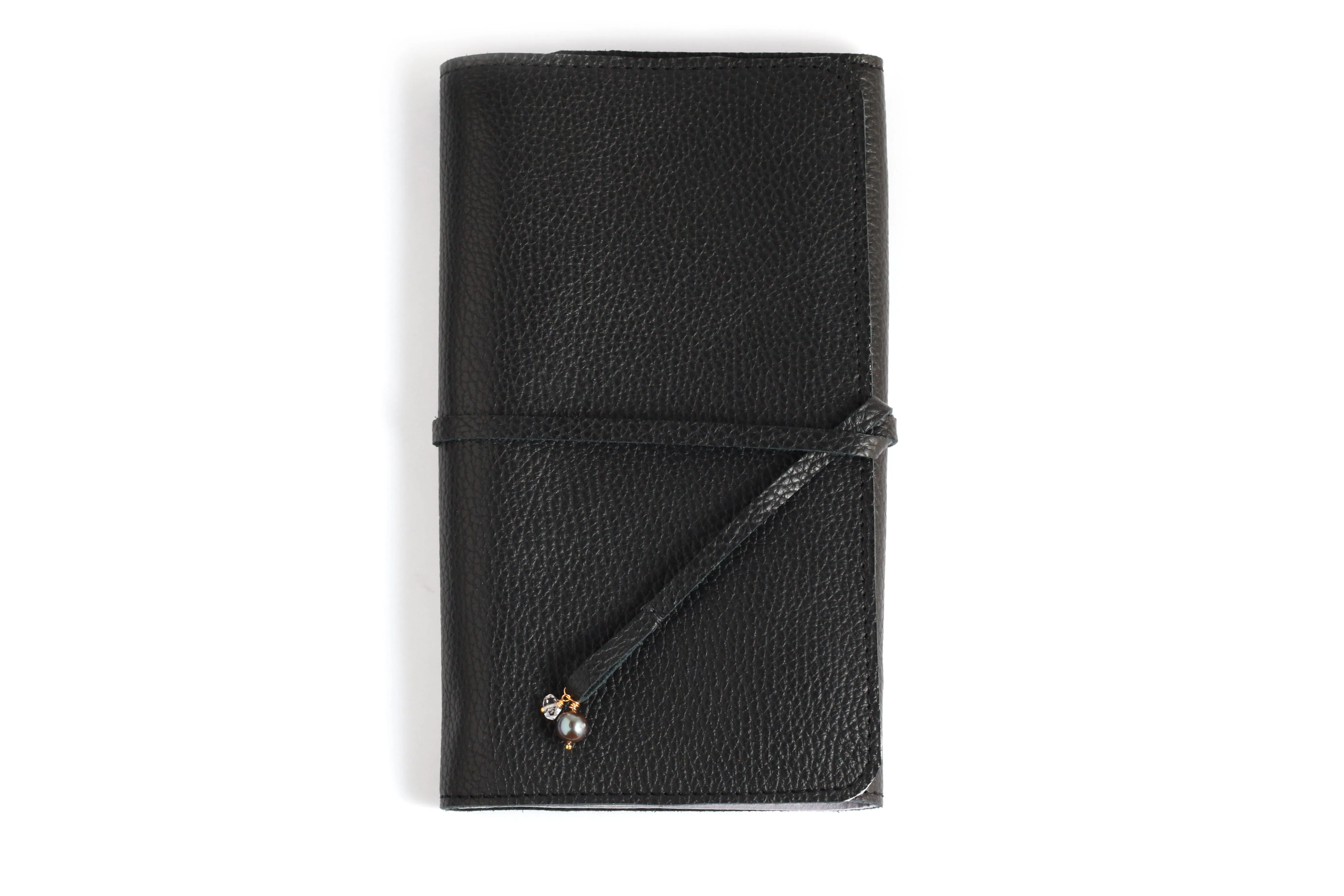 MJM x Shana Luther Black Leather Jewelry Wrap
