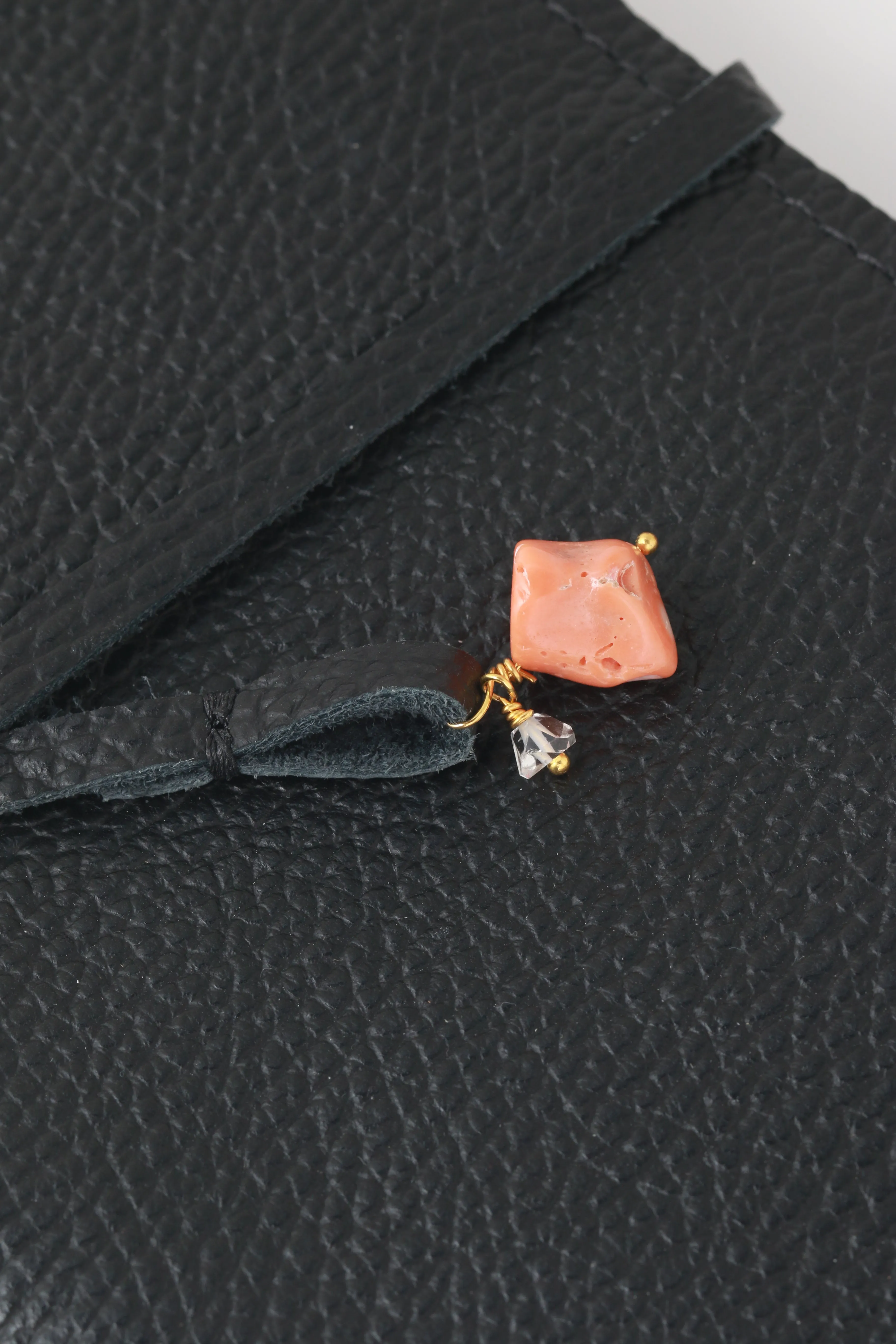 MJM x Shana Luther Black Leather Jewelry Wrap