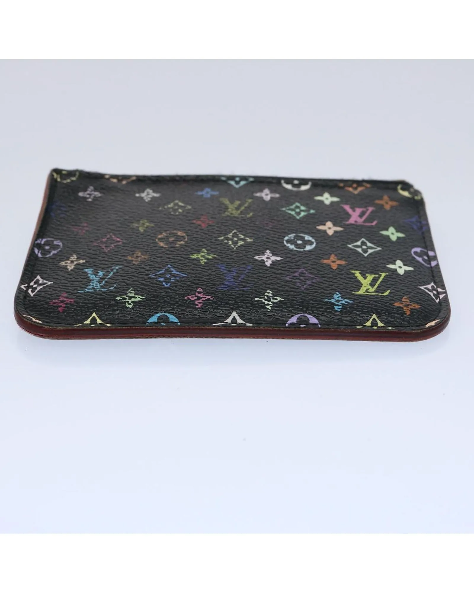Monogram Multicolor Canvas Coin Purse - Black