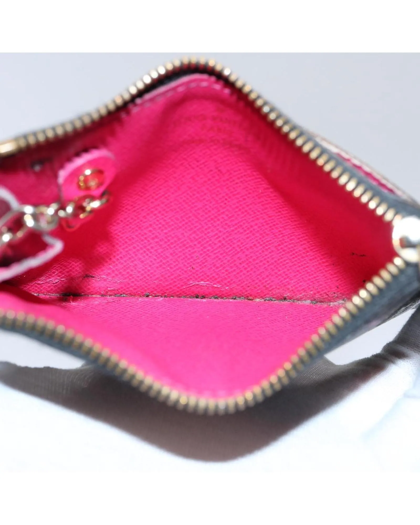 Monogram Multicolor Canvas Coin Purse - Black