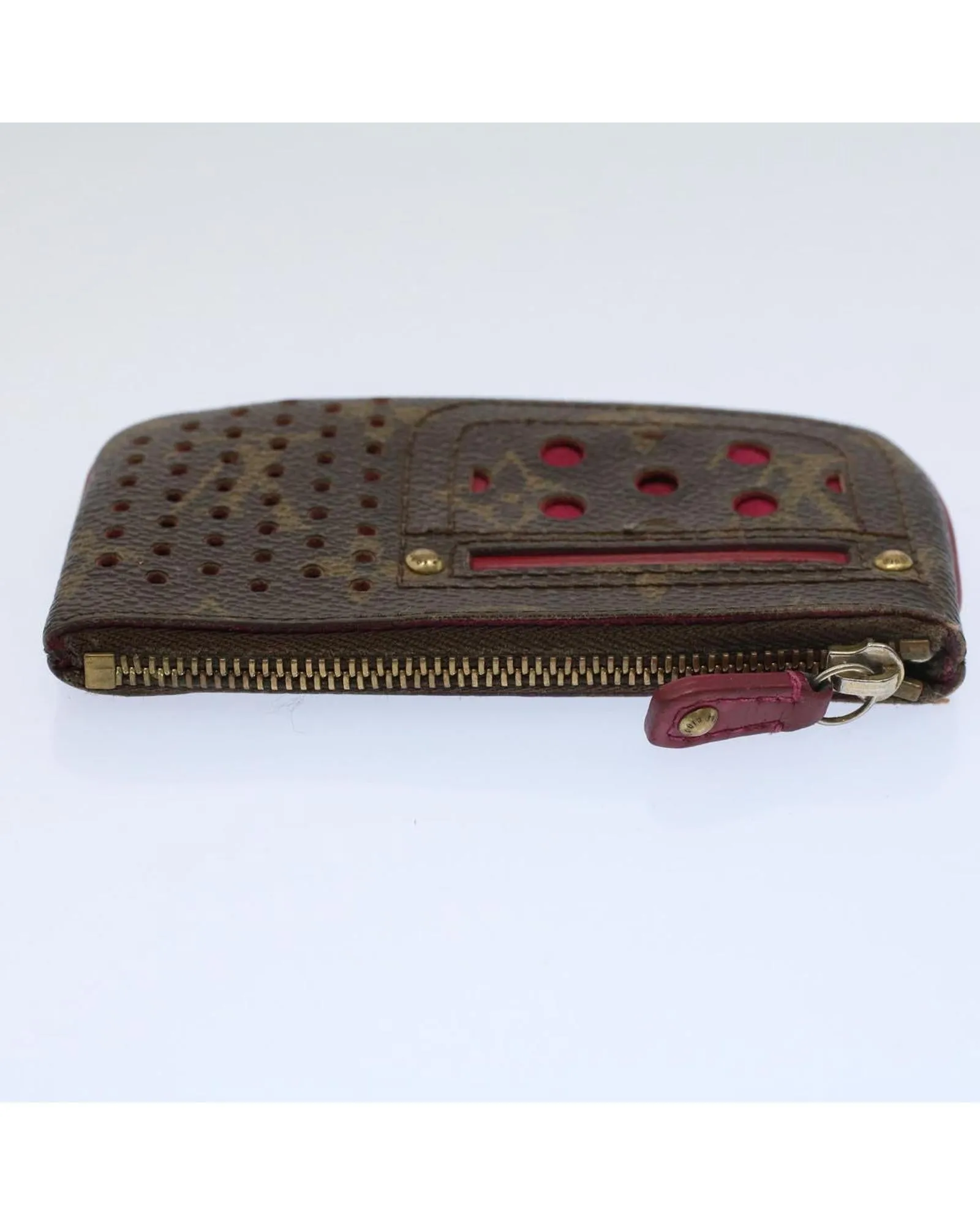 Pink Monogram Coin Purse