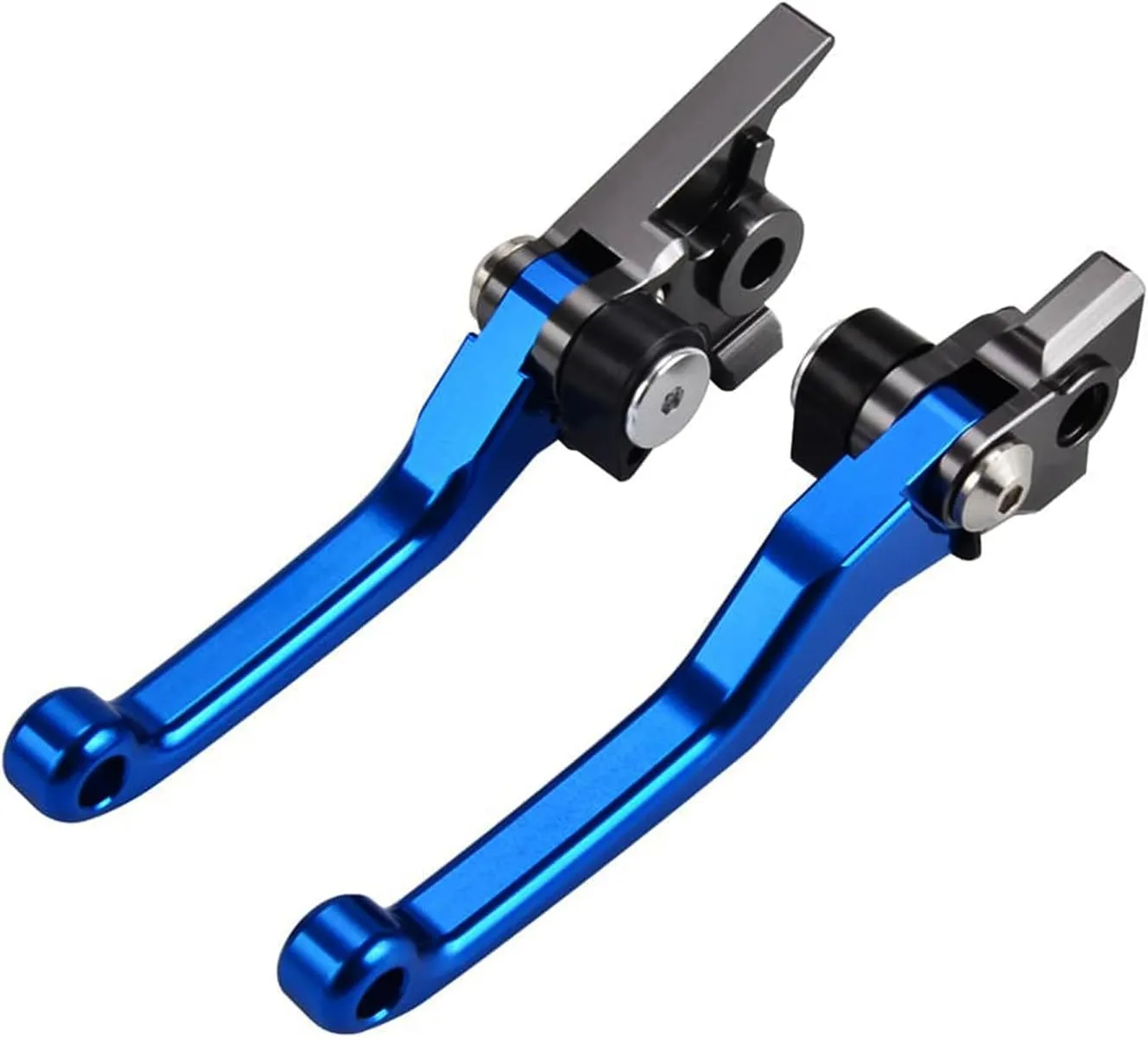 Power Parts Foldable Clutch & Front Brake Lever Set Compatible with KTM Husqvarna 350 450 SX SXR SXF XCF XCFW XCW EXC 125 150 200 250 300 350 500 SX XC EXC XCW SXF XCF EXC (SIX Days) 14-24 (Blue)